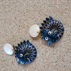 Sally Bass Dragon Earrings